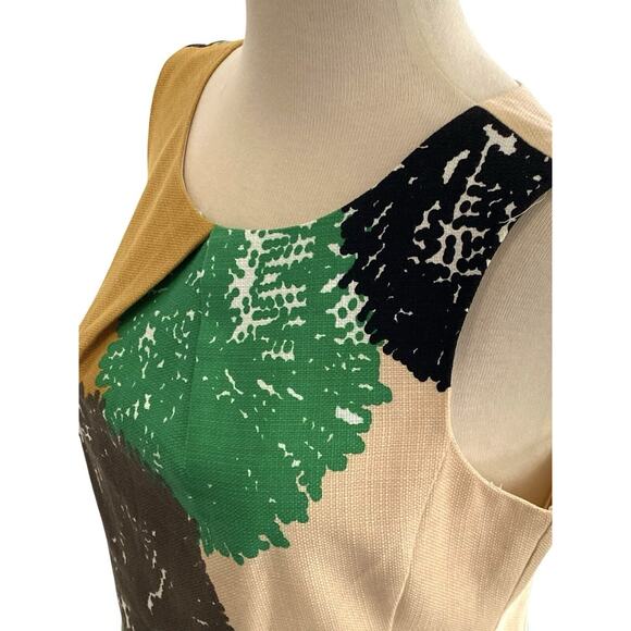 Anthropologie Tabitha Pom Flower Shift Sheath Dress Career Lined Size 6 - Picture 6 of 8